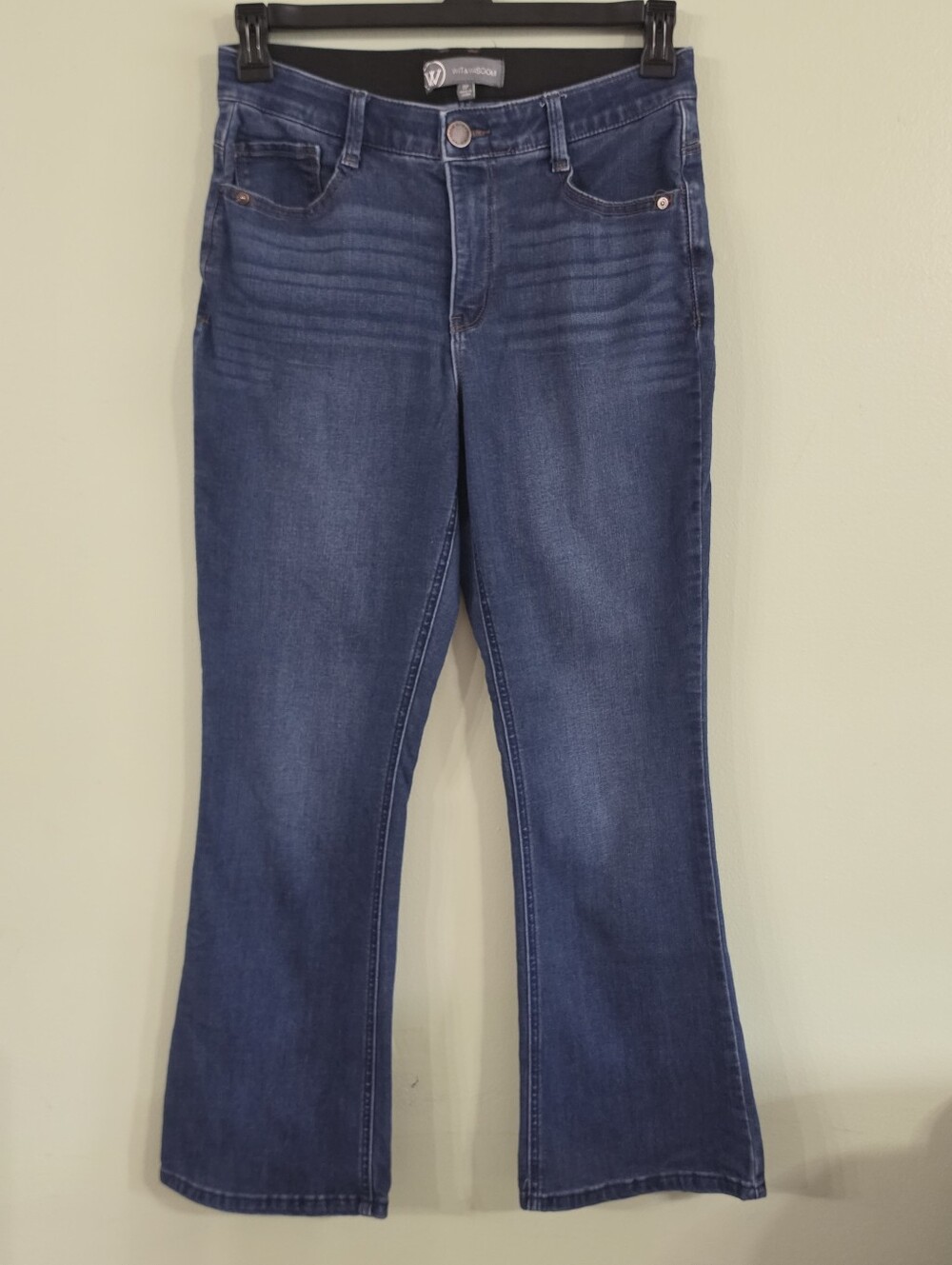 Wit & Wisdom Brittany Ab Solution Flare Jeans Dark Wash Petite Size 8P 🌟